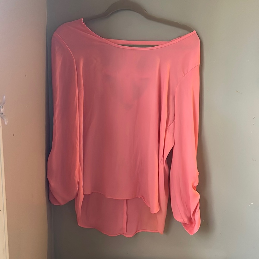 Charlotte Russe L hot pink playful top
